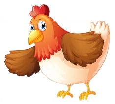 Бесплатное векторное изображение Большая толстая курица